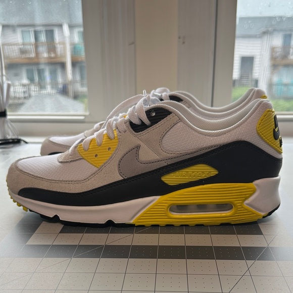 Nike Air Max Sneakers - White, Black, Yellow - Picture 2 of 14